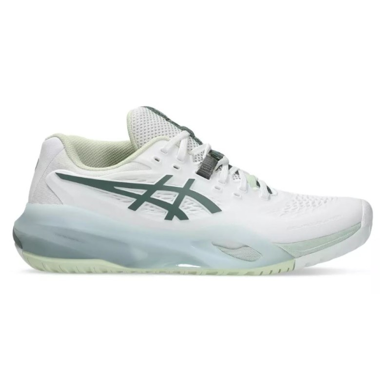 Chaussures de tennis Asics Gel Resolution X Femme – Blanc / Vert (Toutes Surfaces)
