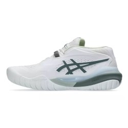 Chaussures de tennis Asics Gel Resolution X Femme – Blanc / Vert (Toutes Surfaces)