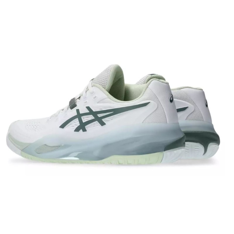 Chaussures de tennis Asics Gel Resolution X Femme – Blanc / Vert (Toutes Surfaces)