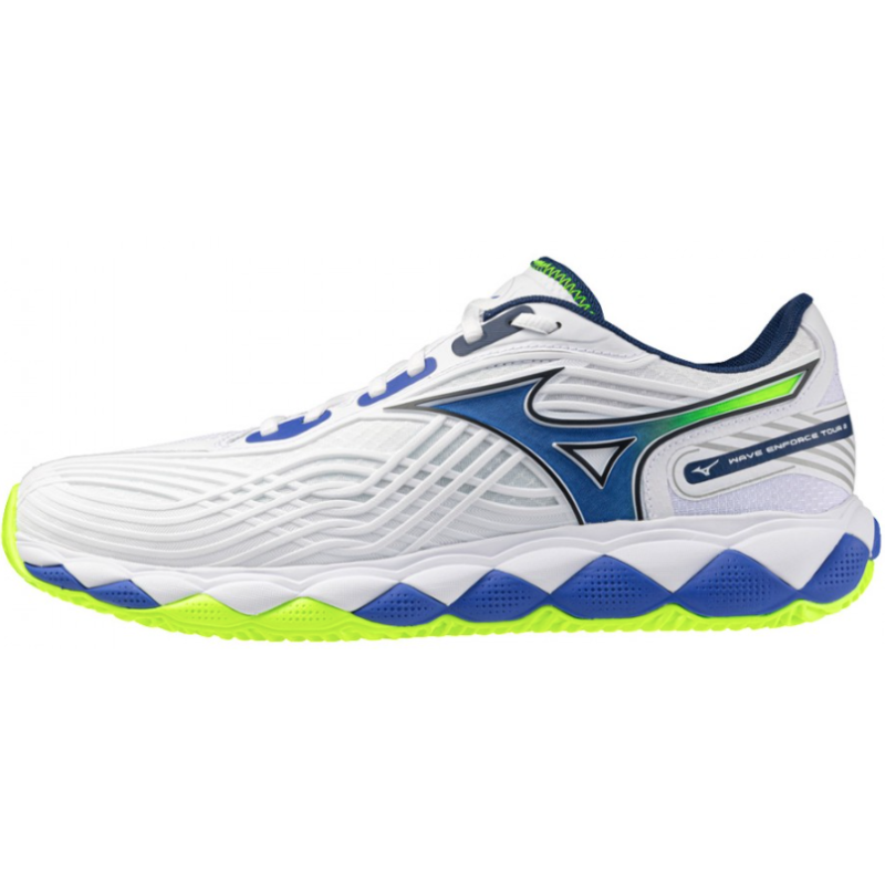 Chaussures de Tennis homme Mizuno Wave Enforce Tour 2 2AC White / Dazzling Blue – 2026