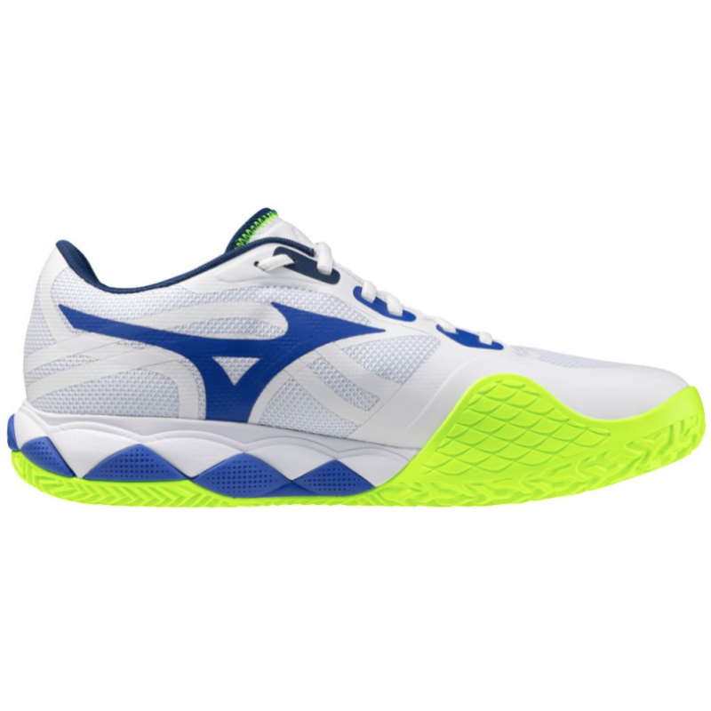 Chaussures de Tennis  Mizuno Wave Enforce Tour 2 2AC White / Dazzling Blue – 2026 (homme toutes surfaces)